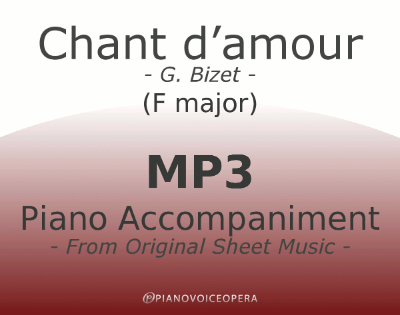 PianoVoiceOpera Chant d'amour Piano Accompaniment