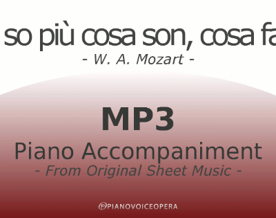 Non so più cosa son, cosa faccio Piano Accompaniment