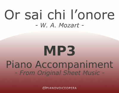 Or sai chi l'onore Piano Accompaniment