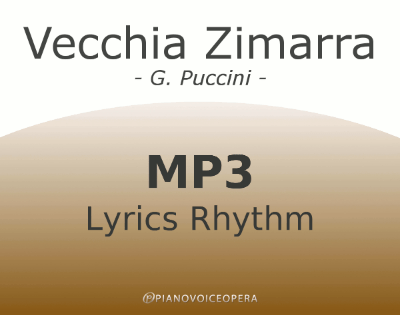 Vecchia Zimarra Lyrics Rhythm
