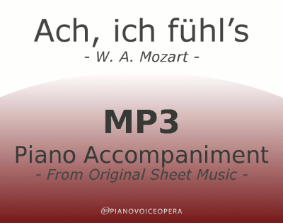 PianoVoiceOpera Ach, ich fühl's Piano Accompaniment