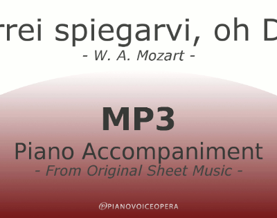 PianoVoiceOpera Vorrei spiegarvi, oh Dio! (K. 418) Piano Accompaniment