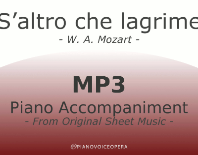 S'altro che lagrime Piano Accompaniment