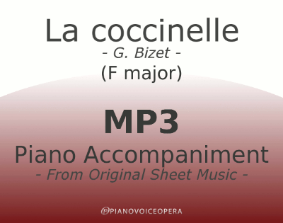 PianoVoiceOpera La coccinelle Piano Accompaniment (F maj)