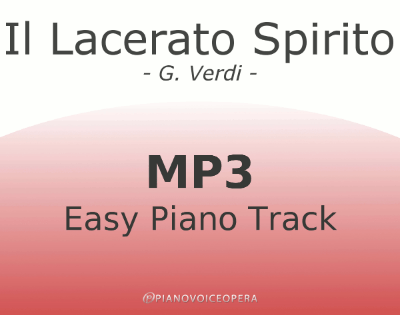 Il lacerato spirito Easy Piano Accompaniment