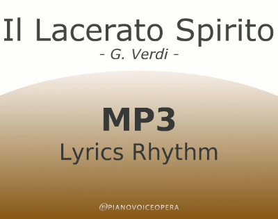 Il lacerato spirito Lyrics Rhythm